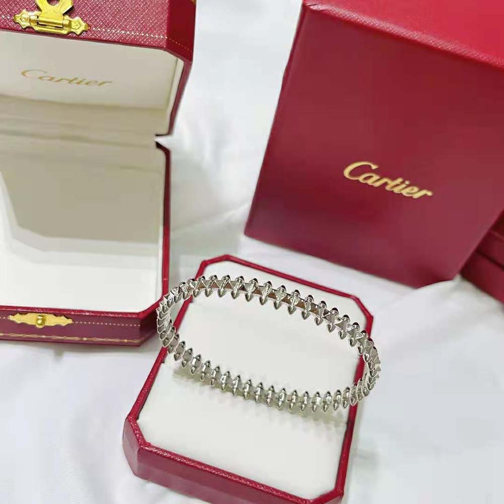 Cartier Women Clash De Cartier Bracelet Small Model in 18K White Gold (8)