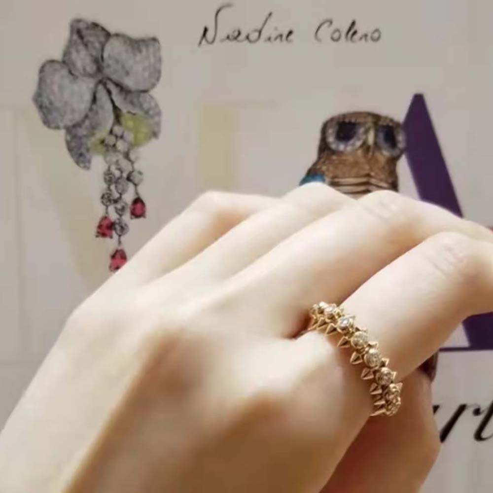 Cartier Women Clash De Cartier Ring Diamonds in Rose Gold (5)