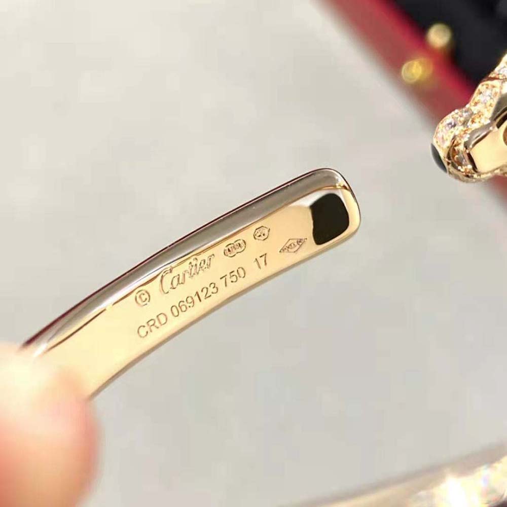 Cartier Women Panthère De Cartier Bracelet in 18K Yellow Gold with Diamonds (7)