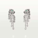 Cartier Women Panthère De Cartier Earrings Diamonds in White Gold