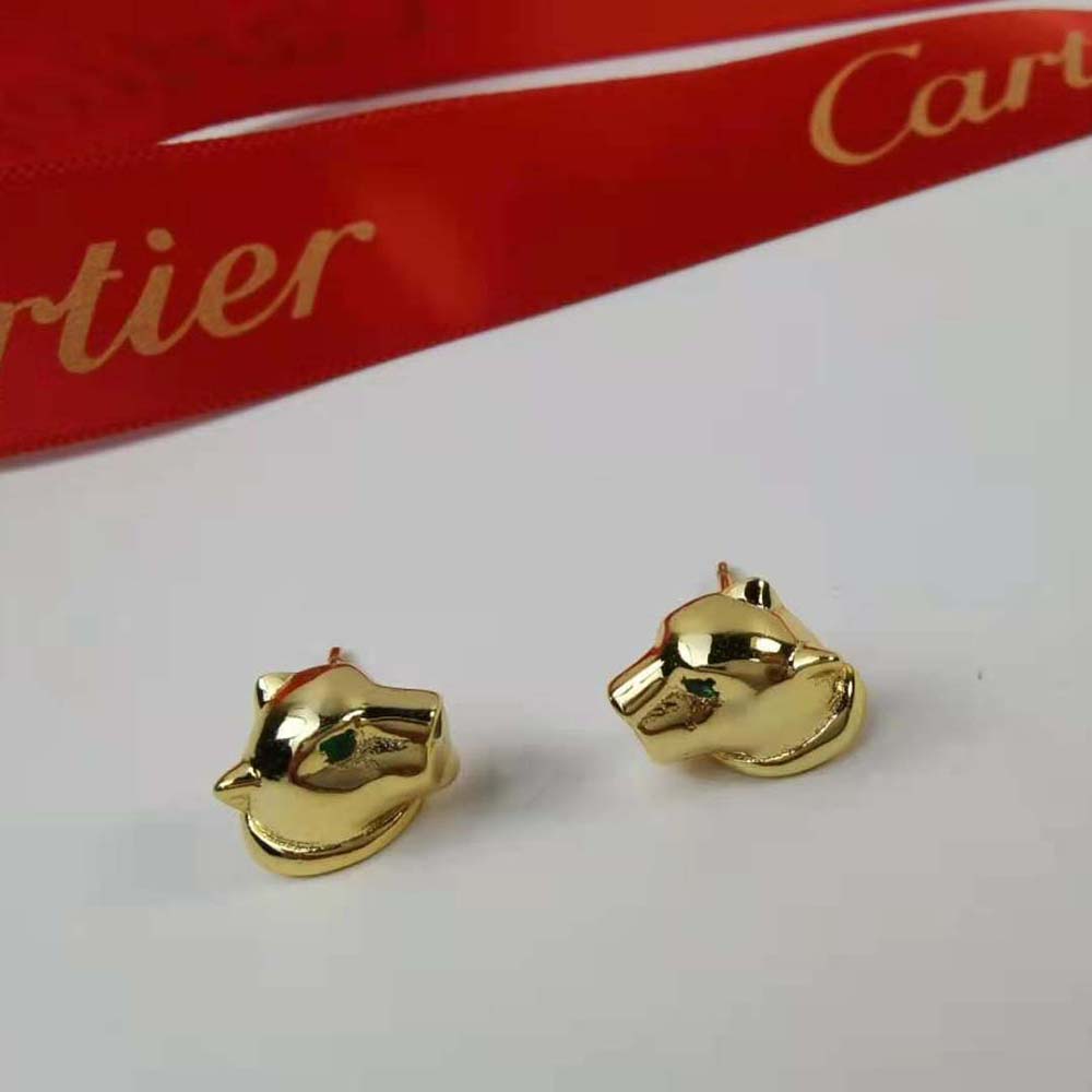 Cartier Women Panthère De Cartier Earrings in 18K Yellow Gold (2)