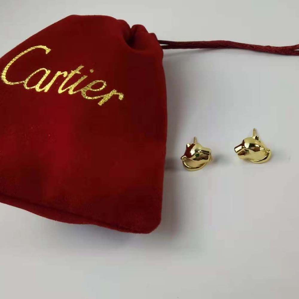 Cartier Women Panthère De Cartier Earrings in 18K Yellow Gold (7)