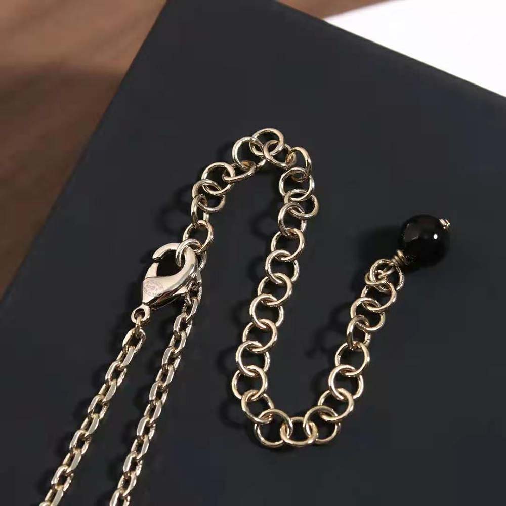 Chanel Women Long Necklace in Metal Glass Pearls and Strass (8)
