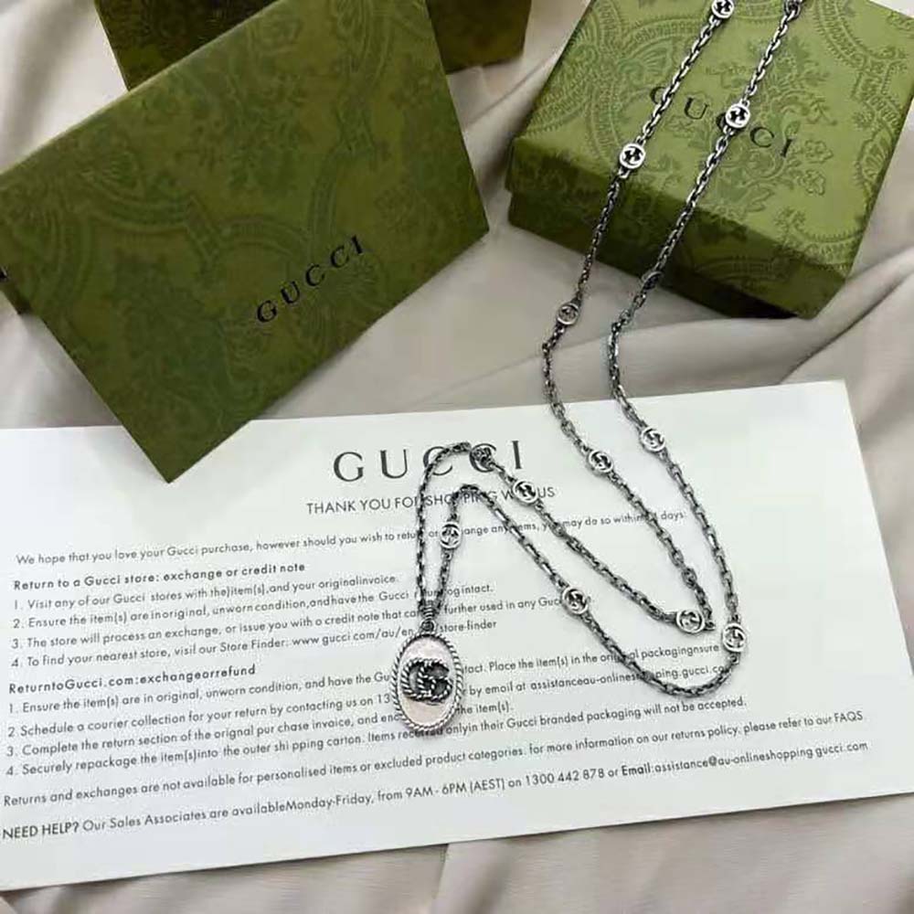 Gucci Women Double G Necklace (2)