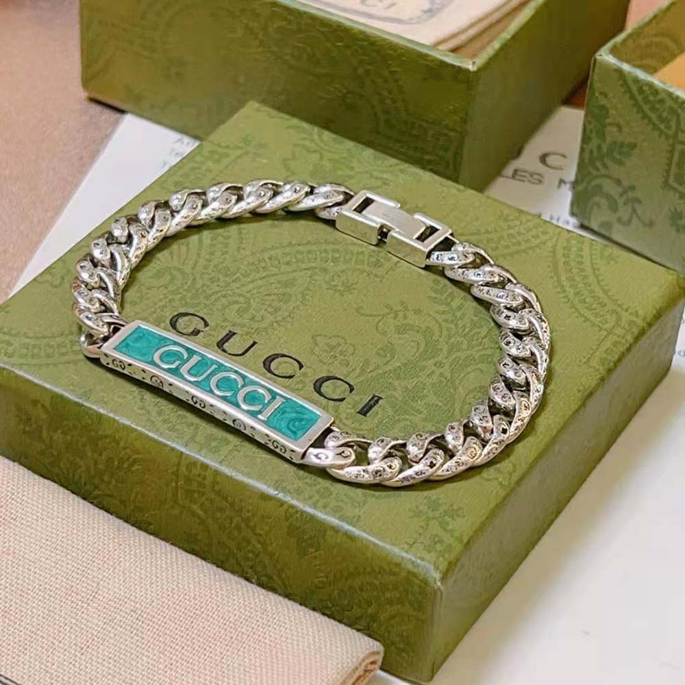 Gucci Women Gucci Logo Enamel Bracelet (4)