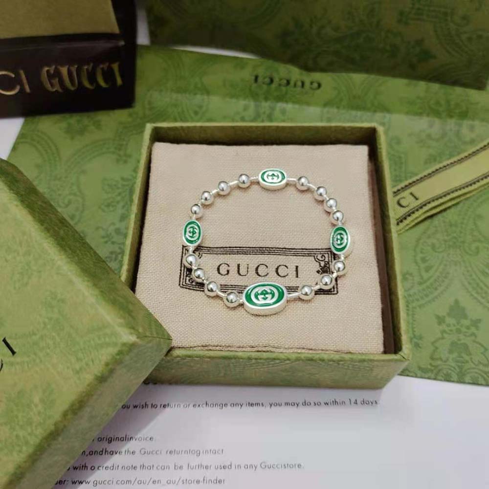 Gucci Women Interlocking G Boule Chain Bracelet (7)