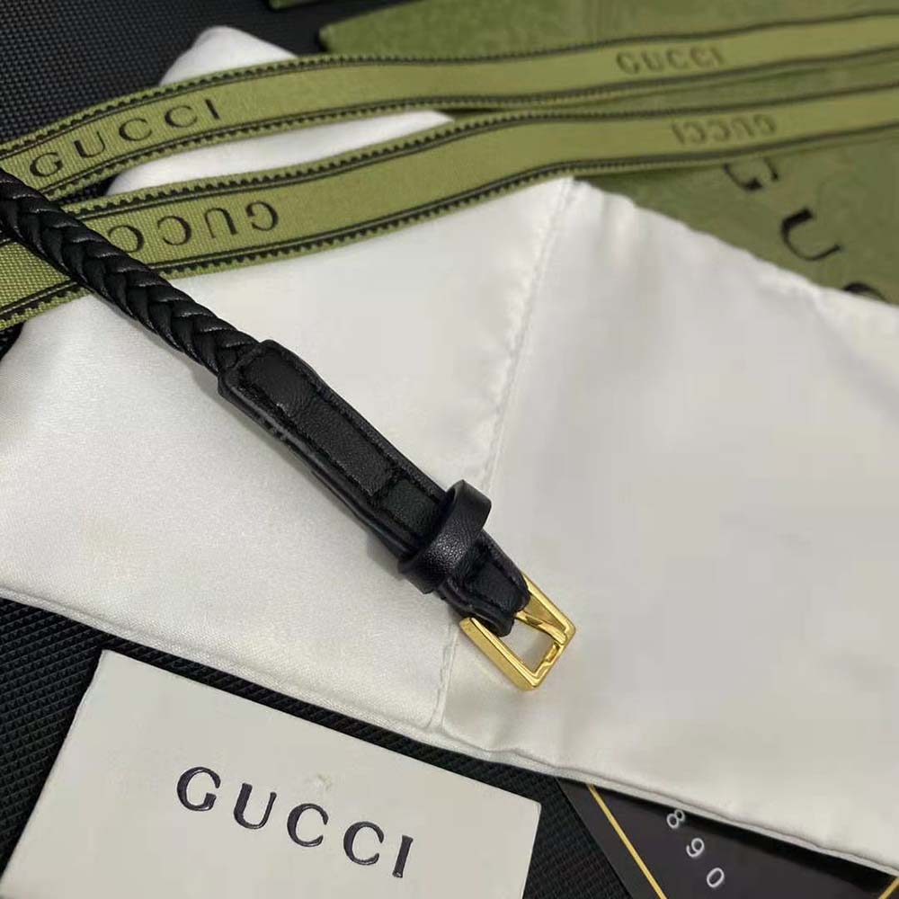 Gucci Women Leather ‘Gucci’ Bracelet (6)