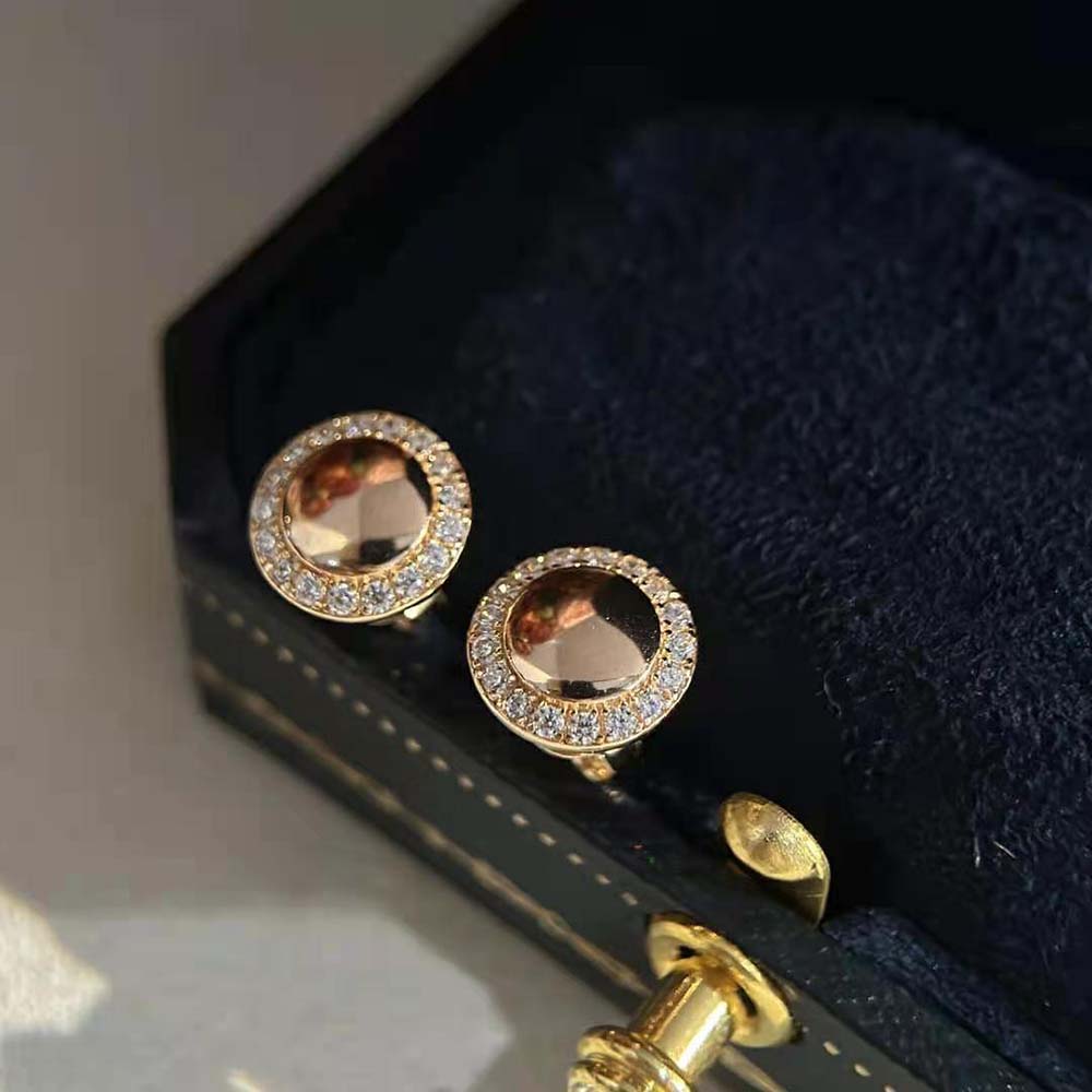 Piaget Women Possession Earrings in 18K Rose Gold with Diamonds (3)