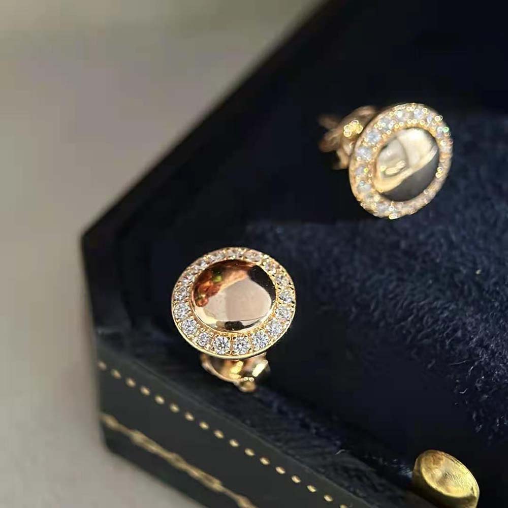 Piaget Women Possession Earrings in 18K Rose Gold with Diamonds (6)