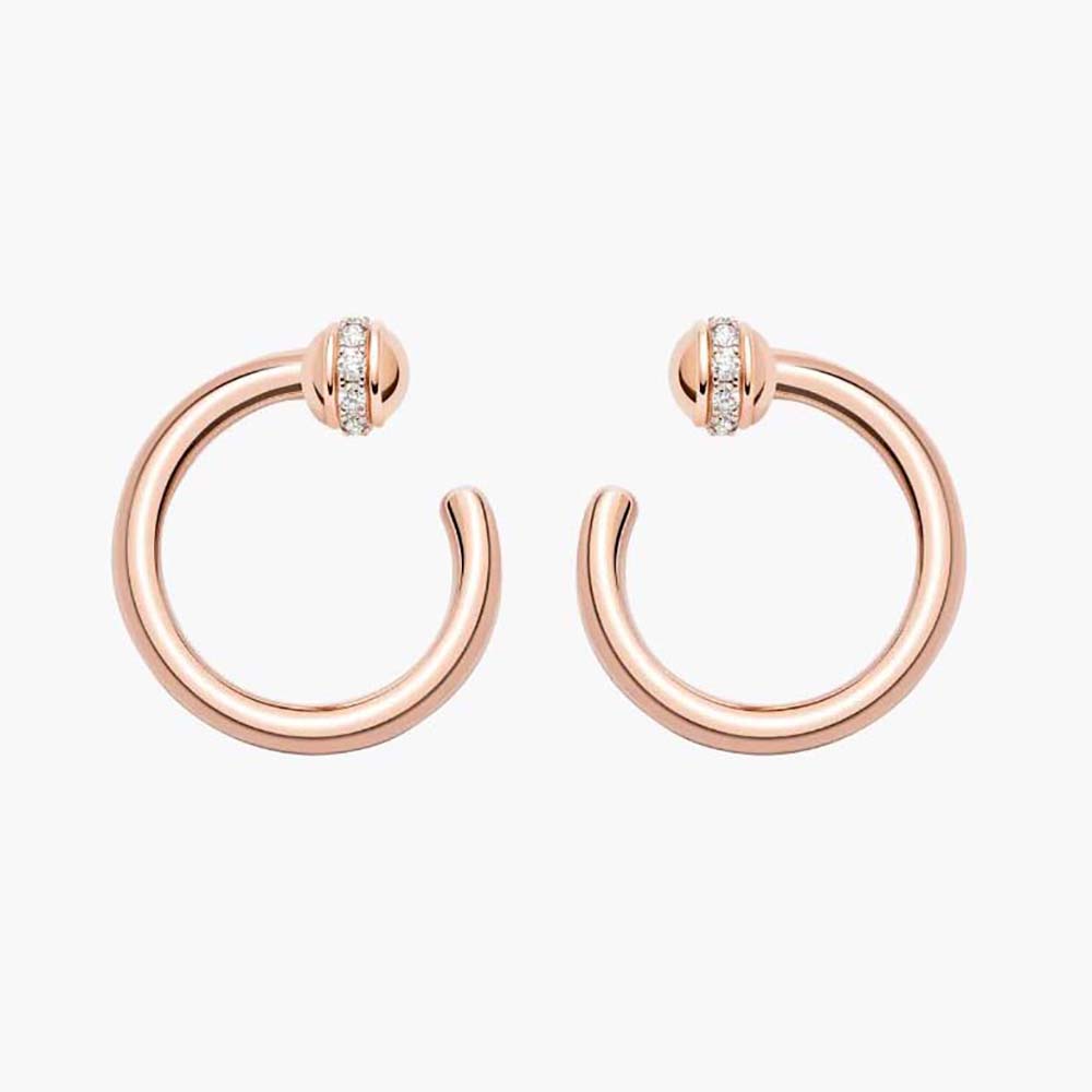 Piaget Women Possession Open Hoop Earrings in 18K Rose Gold (1)