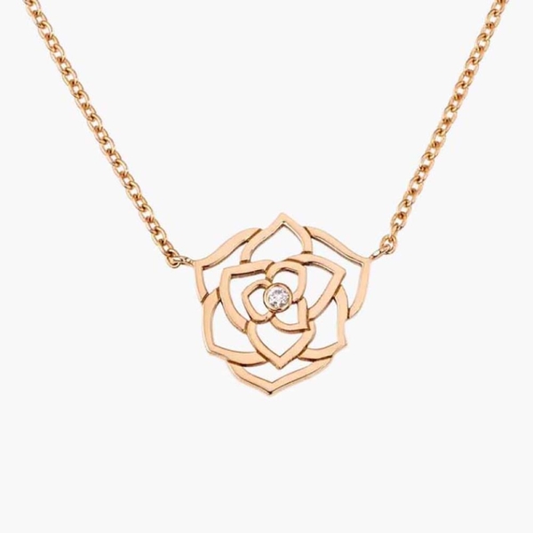 Piaget Women Rose Pendant in 18K Rose Gold with Diamonds (1)