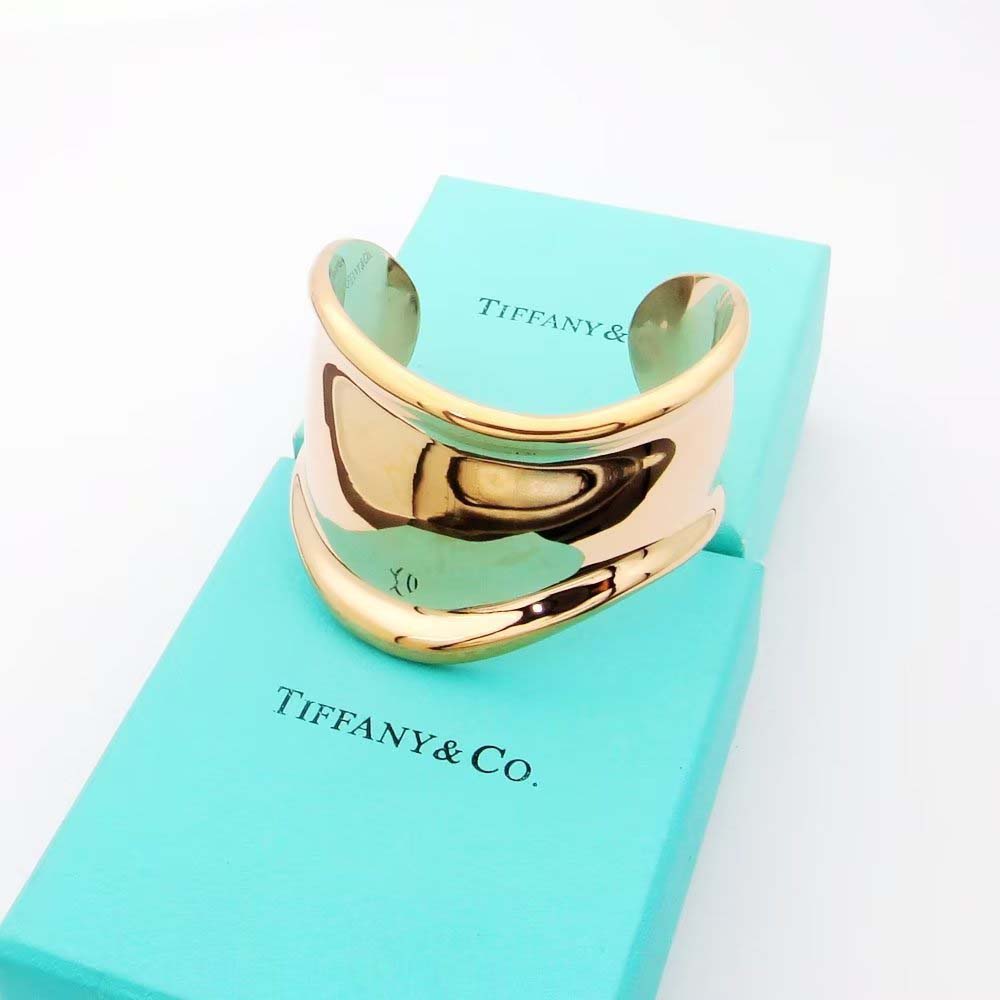 Tiffany Elsa Peretti Small Bone Cuff in 18k Gold (3)