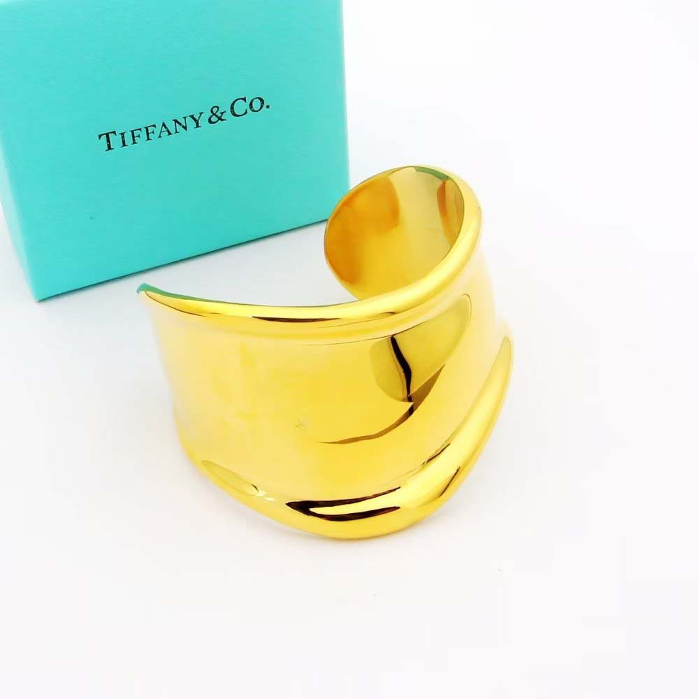 Tiffany Elsa Peretti Small Bone Cuff in 18k Gold (6)