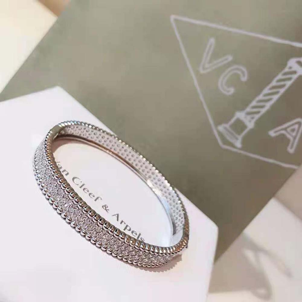 Van Cleef & Arpels Lady Perlée Diamonds Bracelet 3 Rows Small Model (4)