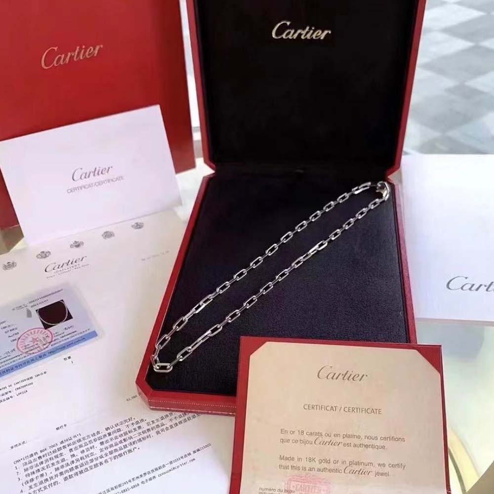 Cartier Men Santos De Cartier Necklace in White gold (3)