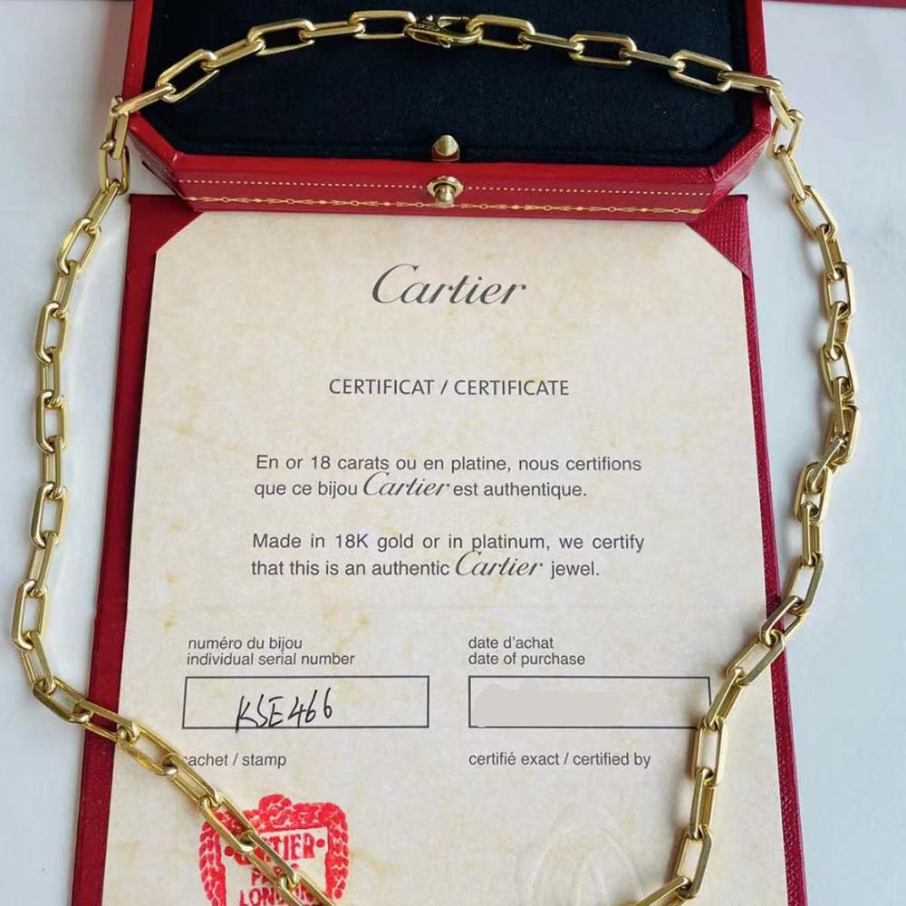 Cartier Men Santos De Cartier Necklace in Yellow gold (3)