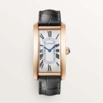 Cartier Men Tank Américaine Watch Large Model Mechanical Movement in Rose Gold