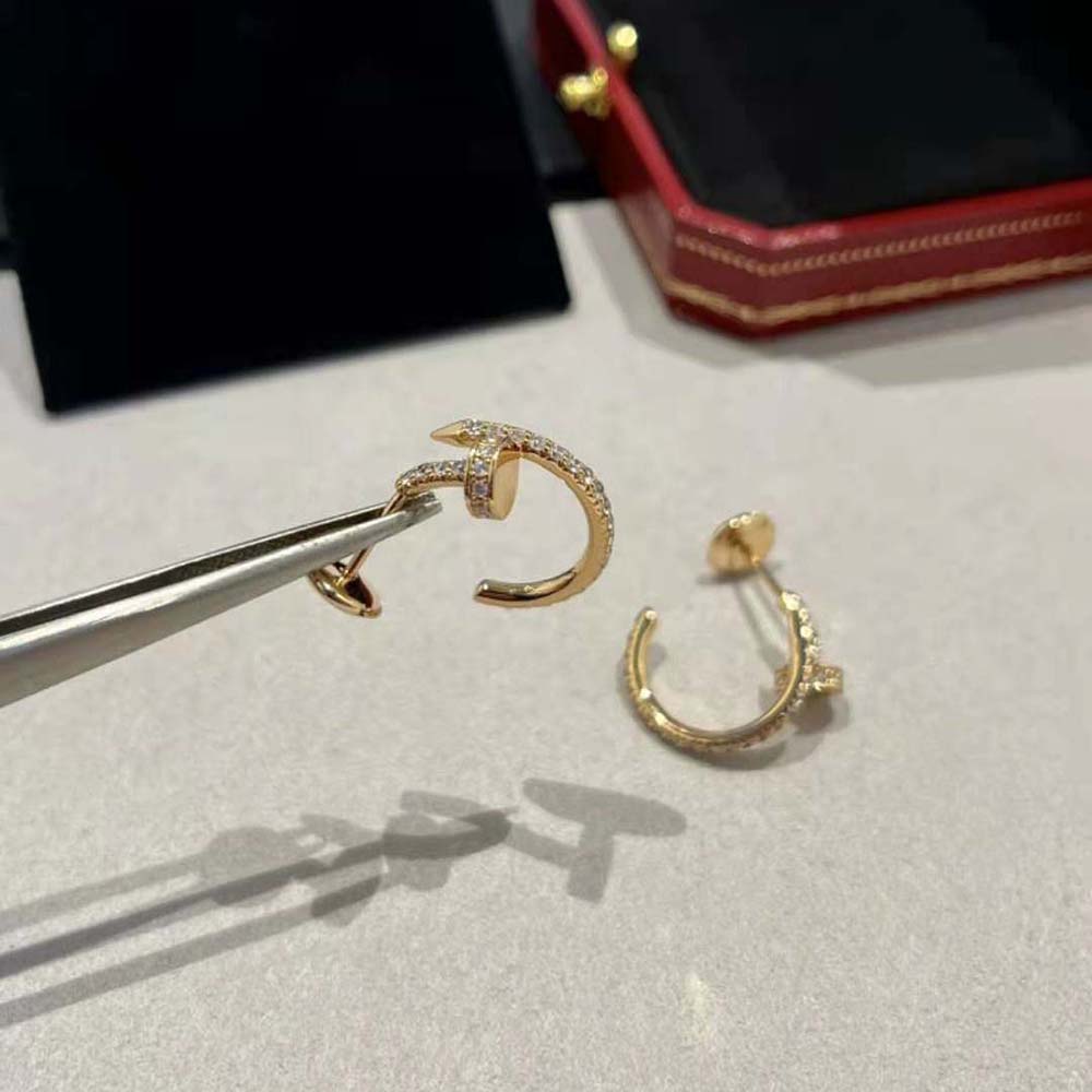 Cartier Women Juste un Clou Earrings in 18K Yellow Gold (3)