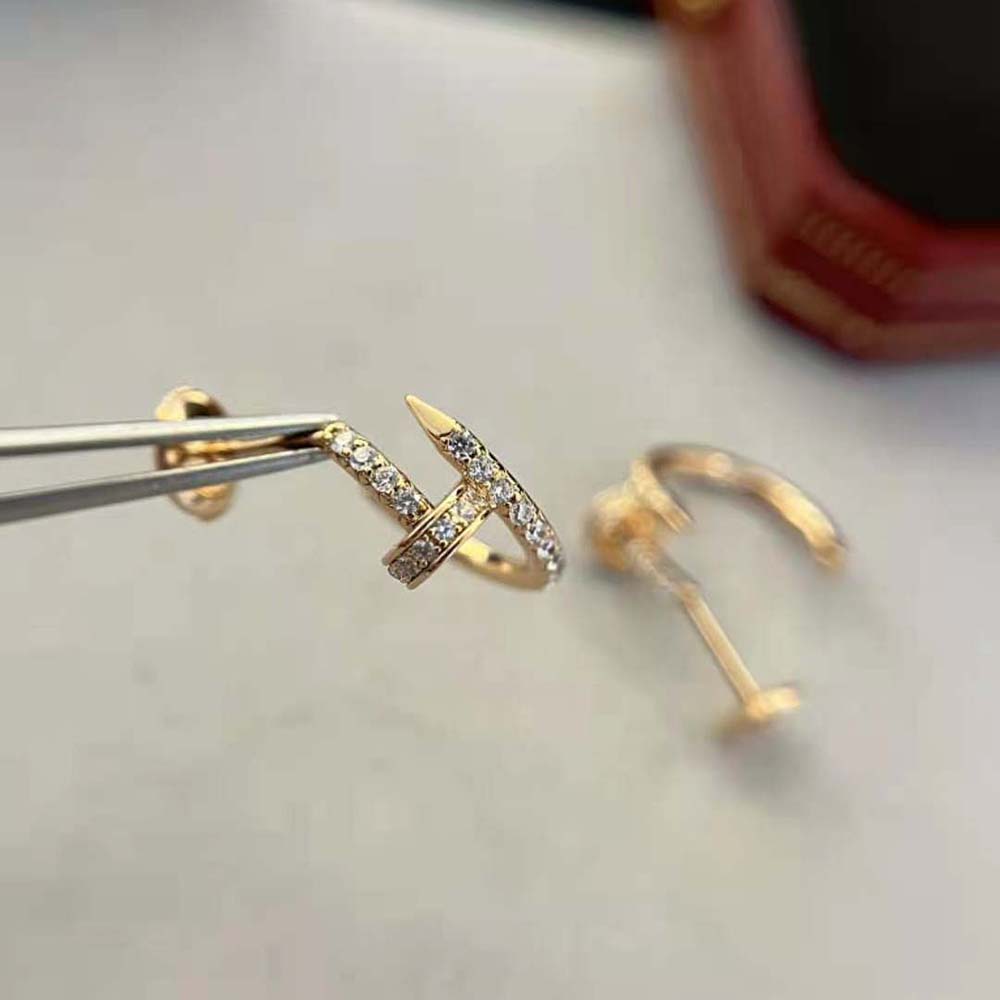 Cartier Women Juste un Clou Earrings in 18K Yellow Gold (6)