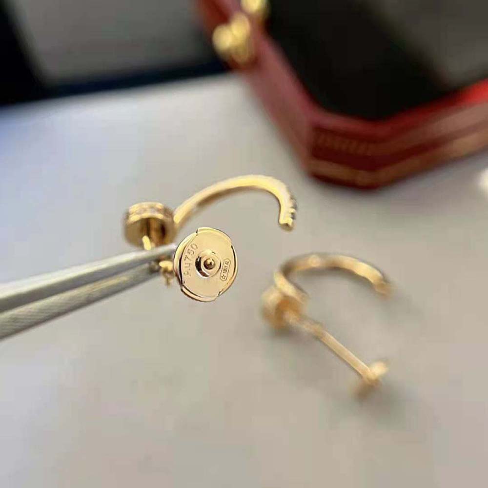 Cartier Women Juste un Clou Earrings in 18K Yellow Gold (7)
