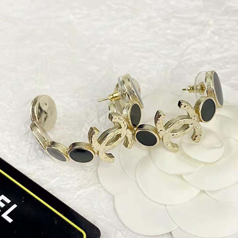 Chanel Women Hoop Earrings in Metal (3)