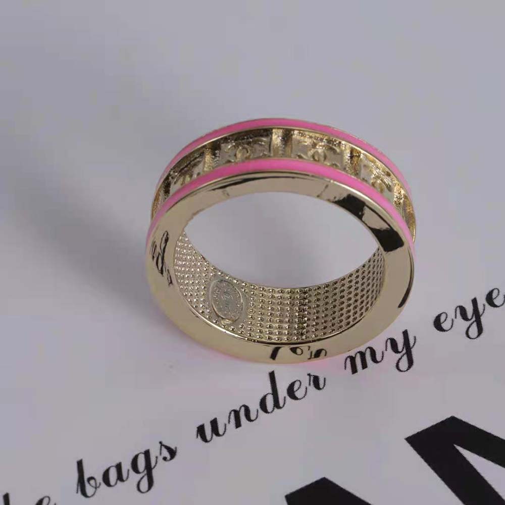 Chanel Women Ring in Metal-Pink (6)