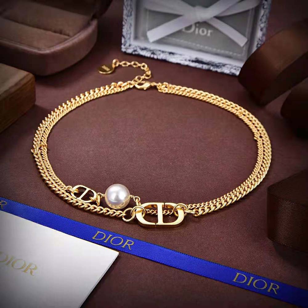 Dior Women 30 Montaigne Choker Gold-Finish Metal (3)
