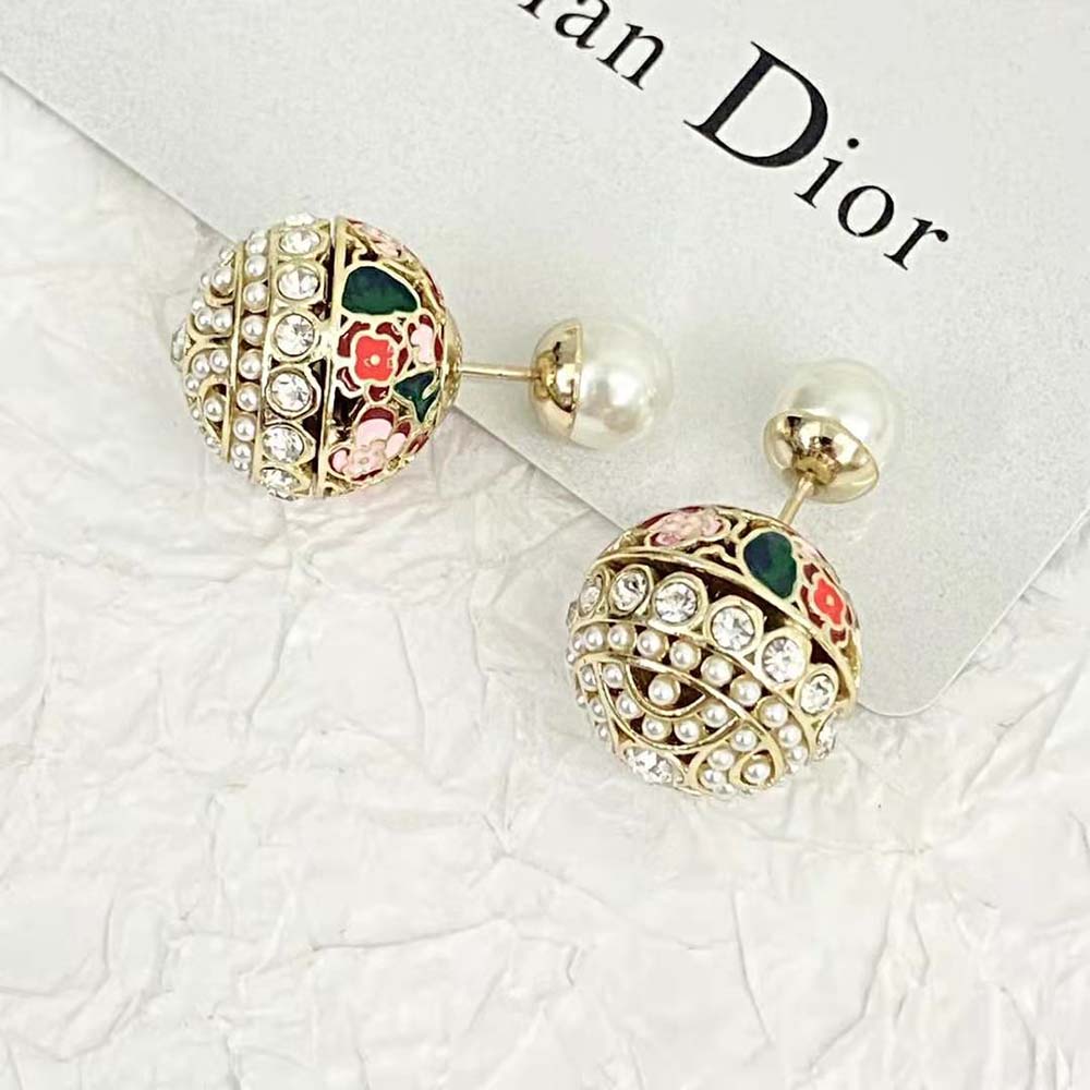 Dior Women 30 Tribales Earrings Gold-Finish Metal (5)