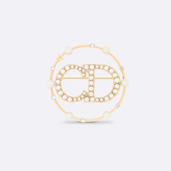 Dior Women Clair D Lune Brooch Gold-Finish Metal (1)