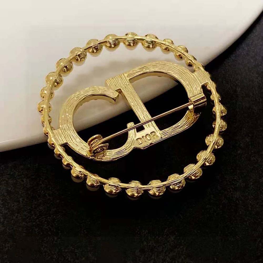 Dior Women Clair D Lune Brooch Gold-Finish Metal (9)