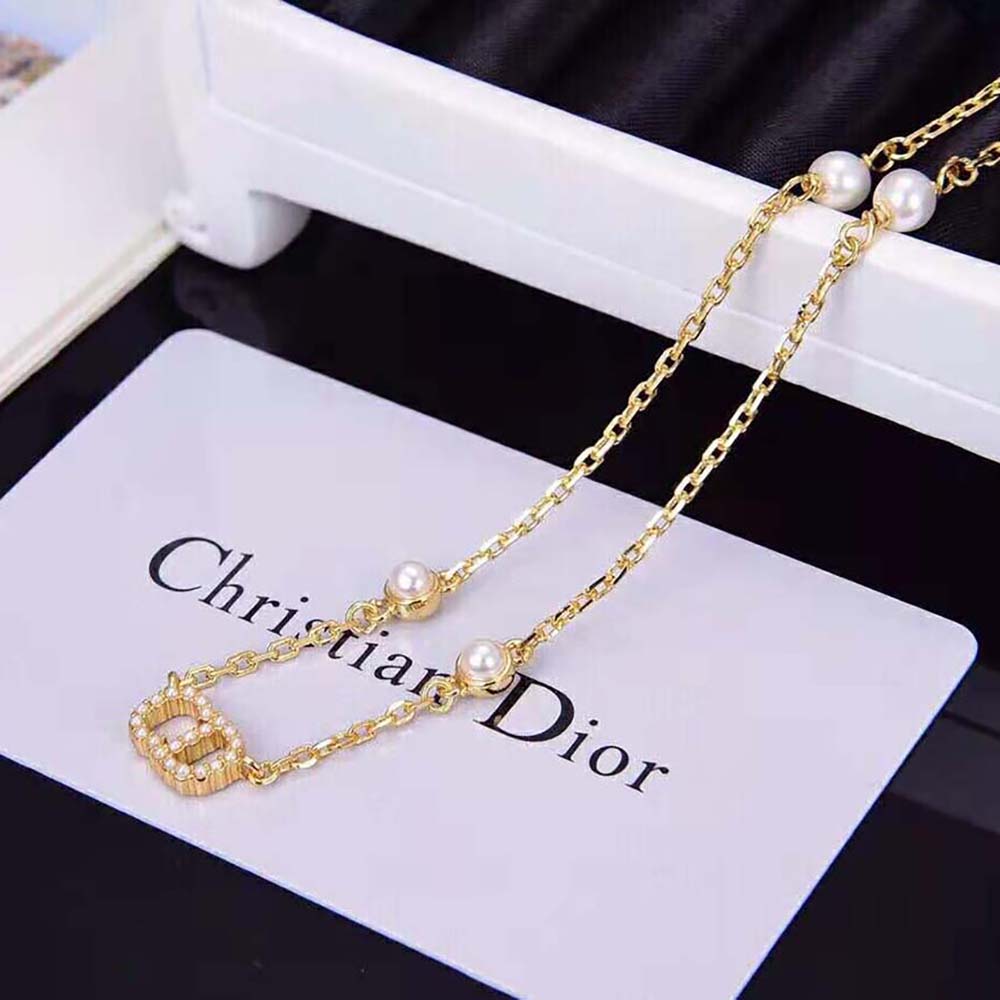 Dior Women Clair D Lune Necklace Gold-Finish Metal (7)