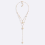 Dior Women Dior Métamorphose Necklace Gold-Finish Metal and White Resin Pearls
