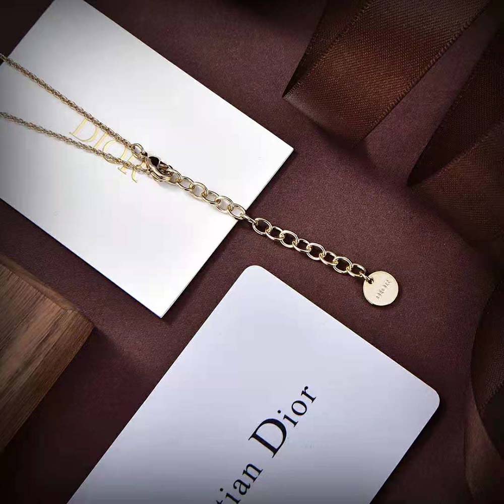 Dior Women Dior Métamorphose Necklace Gold-Finish Metal and White Resin Pearls (5)