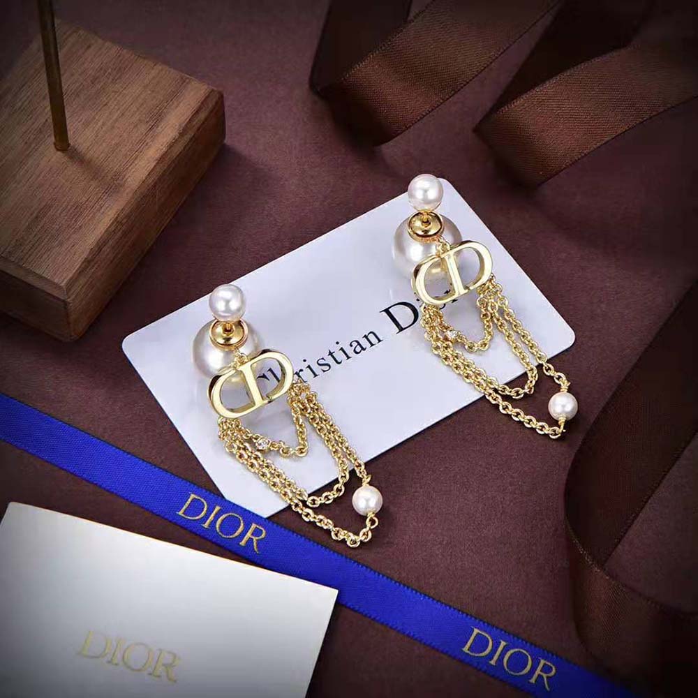 Dior Women Dior Tribales Earrings Gold-Finish Metal (4)