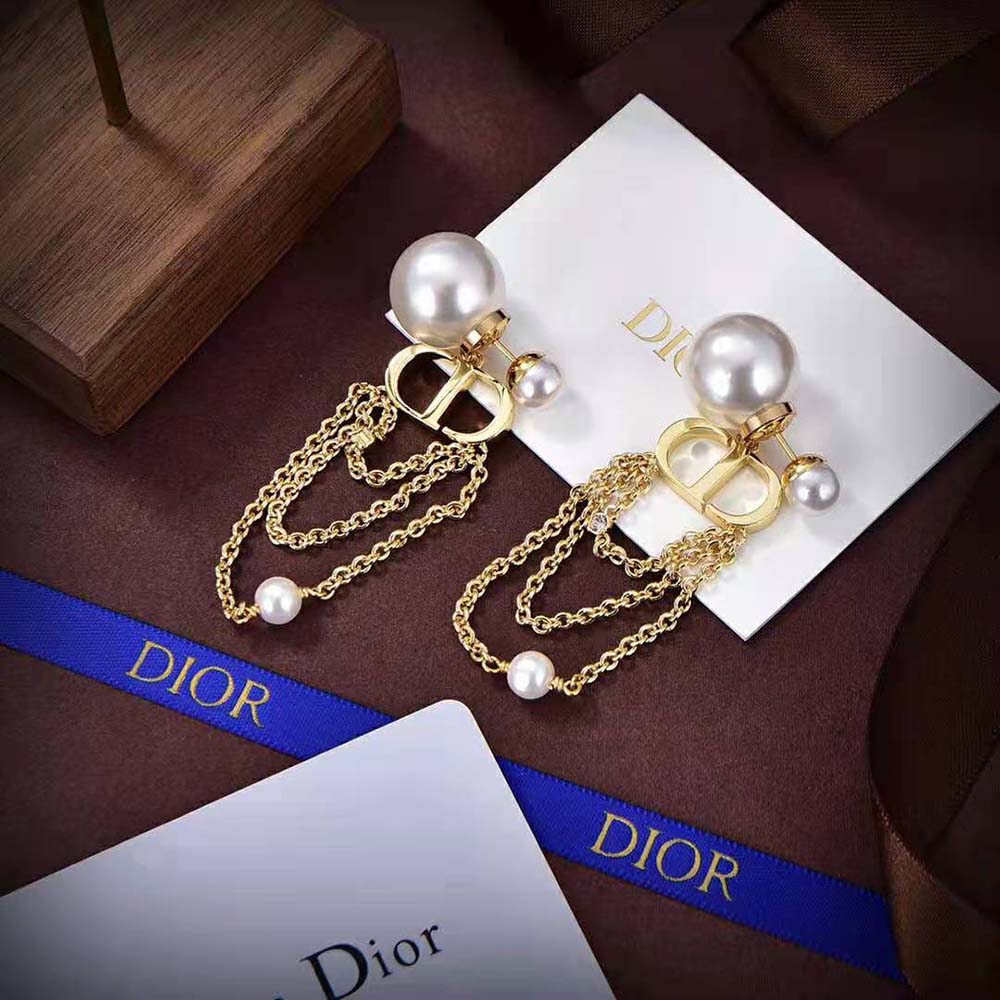 Dior Women Dior Tribales Earrings Gold-Finish Metal (5)