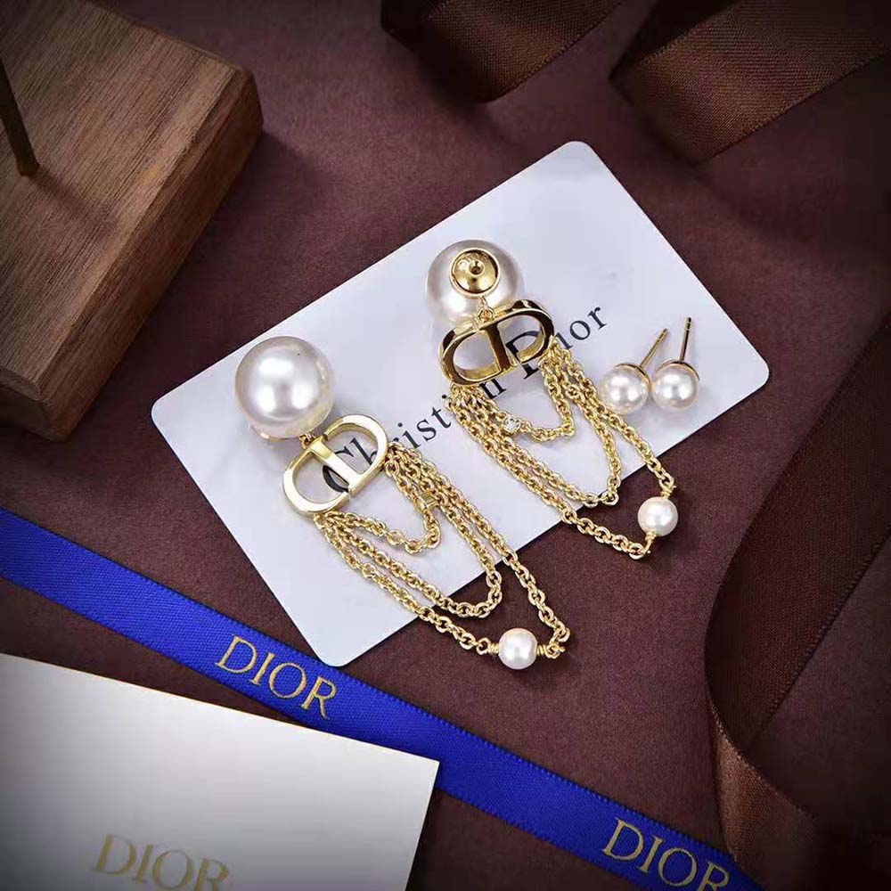 Dior Women Dior Tribales Earrings Gold-Finish Metal (6)