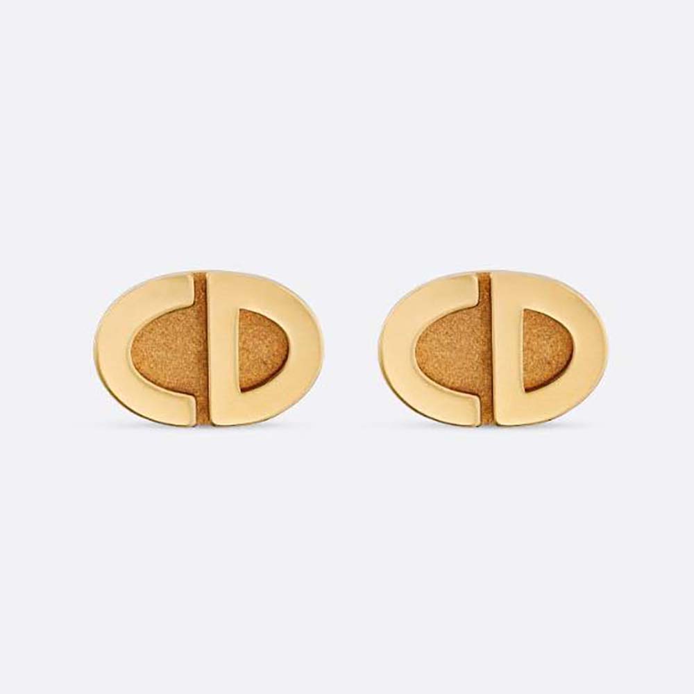 Dior Women Forever Dior Stud Earrings Gold-Finish Metal