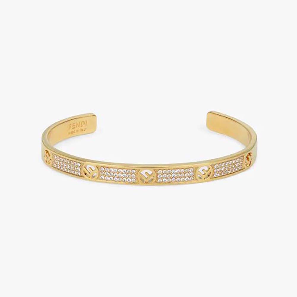 Fendi Women F Is Fendi Bracelet Gold-colored