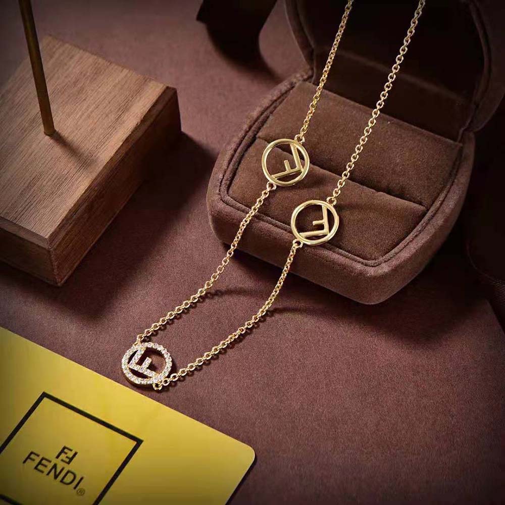 Fendi Women F Is Fendi Necklace Gold-colored (3)