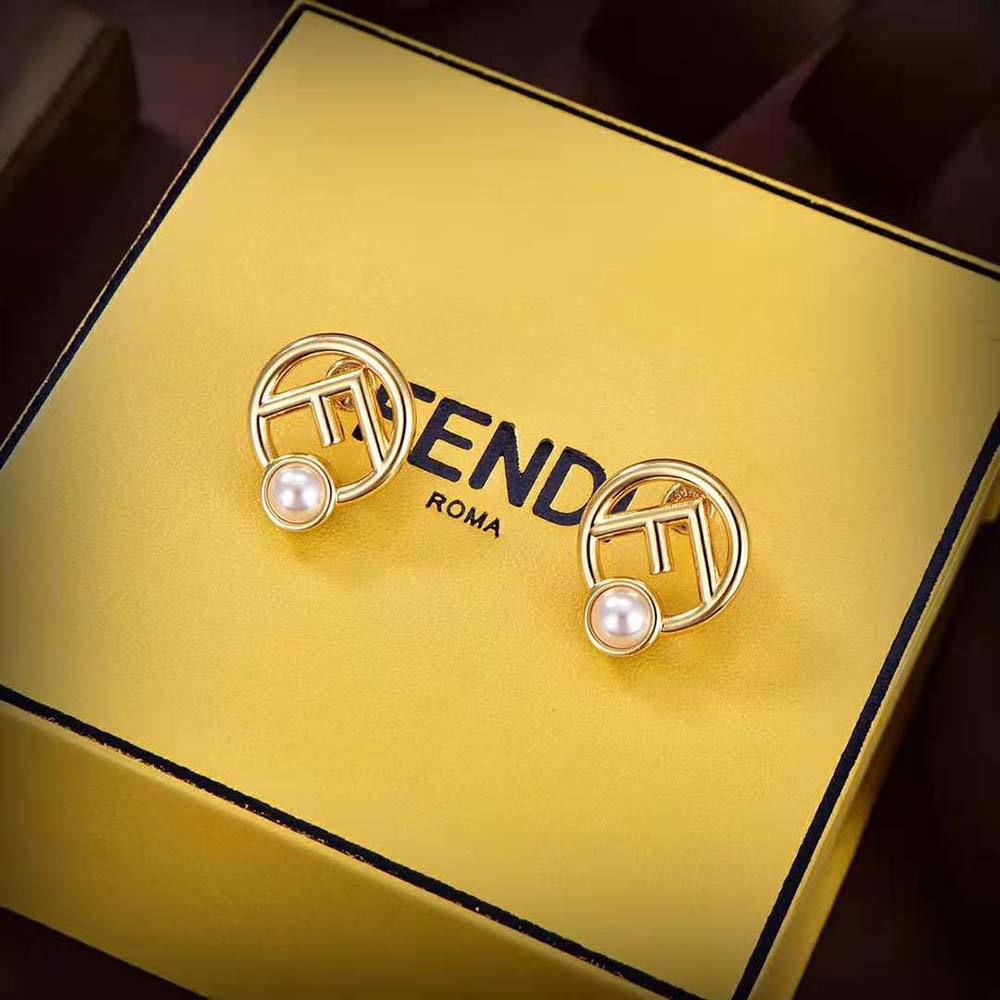 Fendi Women F is Fendi Earrings Gold-colored (2)