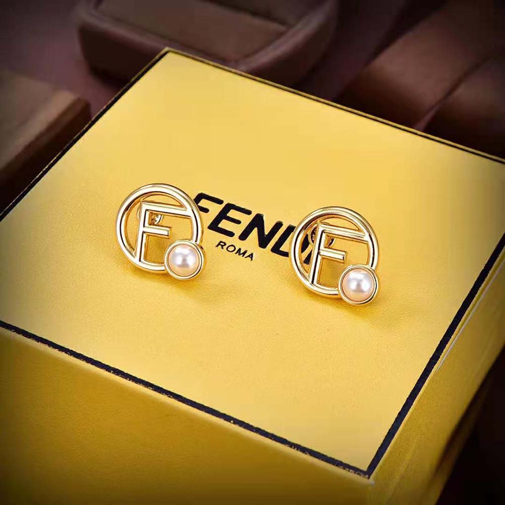 Fendi Women F is Fendi Earrings Gold-colored (3)