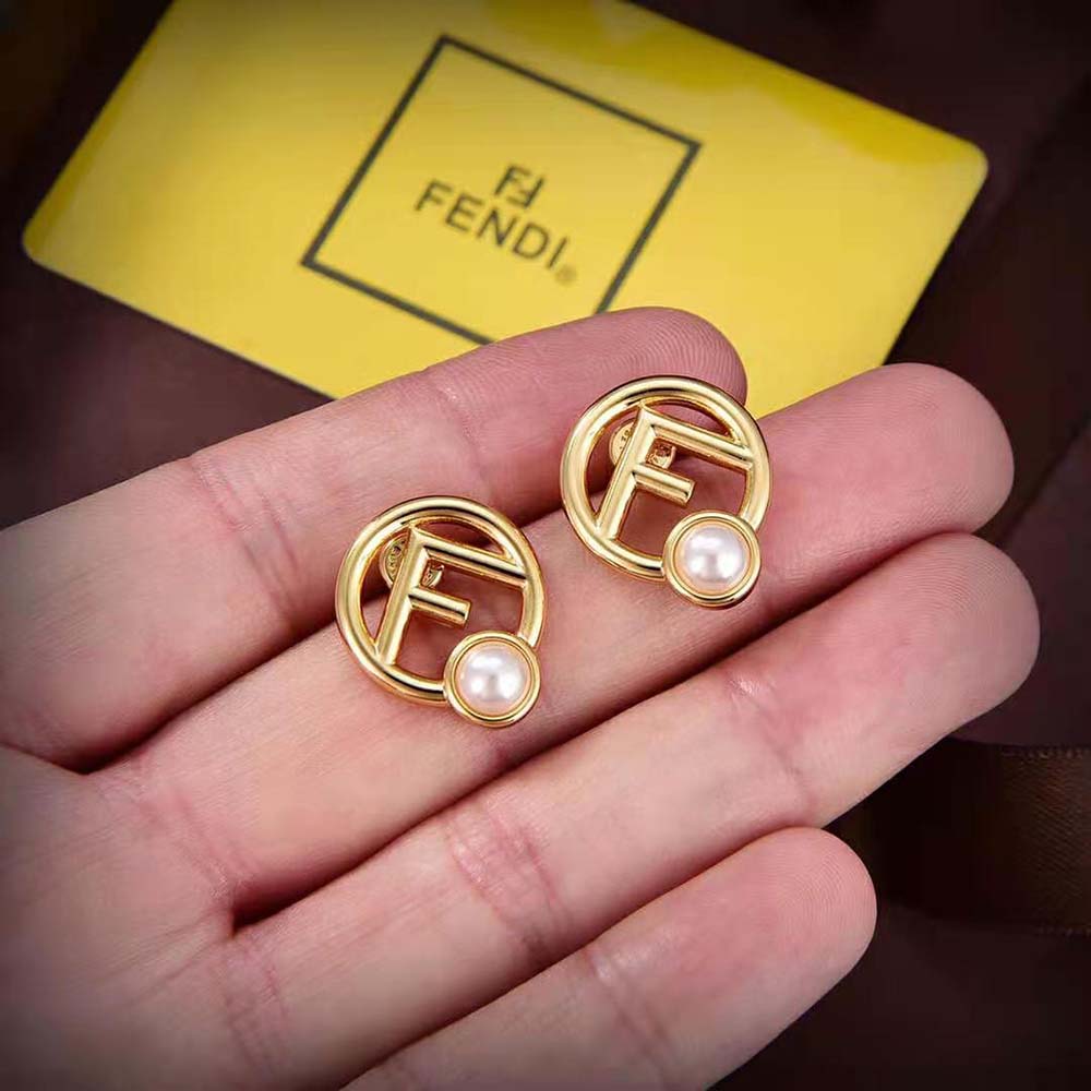 Fendi Women F is Fendi Earrings Gold-colored (6)