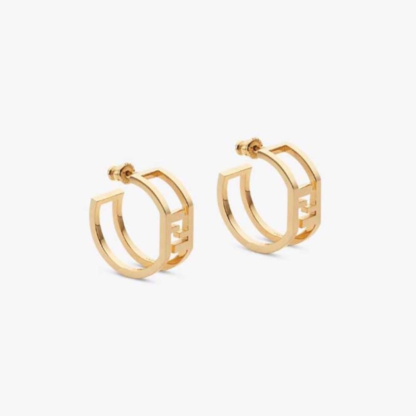 Fendi Women Forever Fendi Earrings Gold-colored (1)