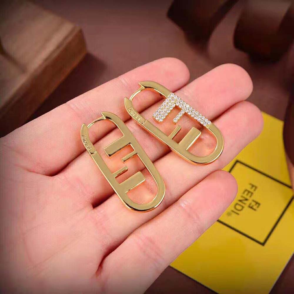 Fendi Women O’Lock Earrings Gold-colored (2)