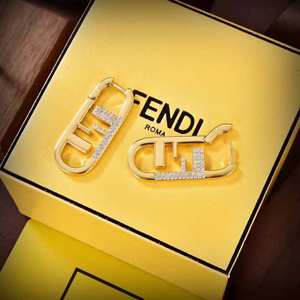 Fendi Women O’Lock Earrings Gold-colored (3)