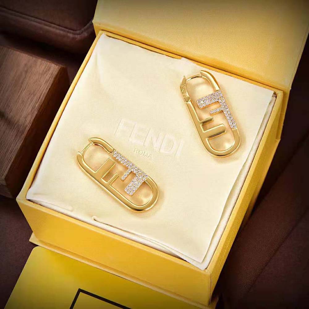 Fendi Women O’Lock Earrings Gold-colored (4)