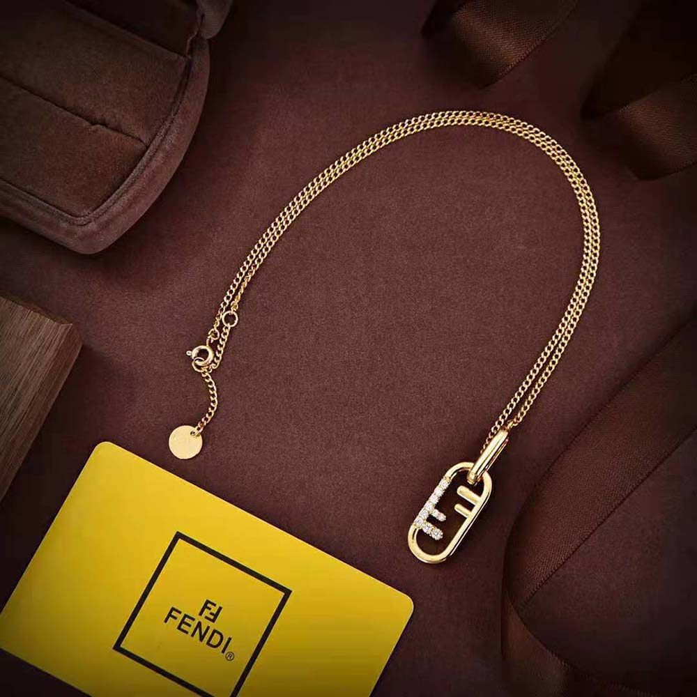 Fendi Women O’Lock Necklace Gold-colored (3)