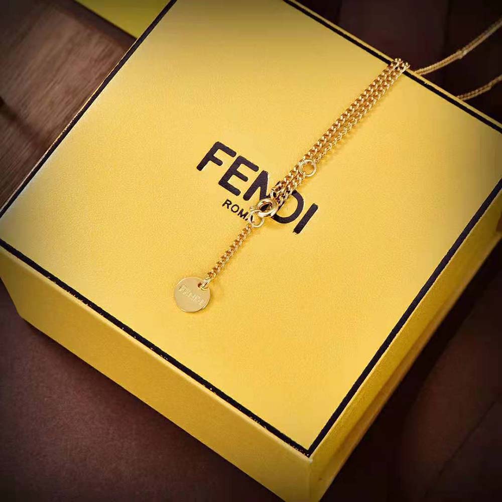 Fendi Women O’Lock Necklace Gold-colored (4)