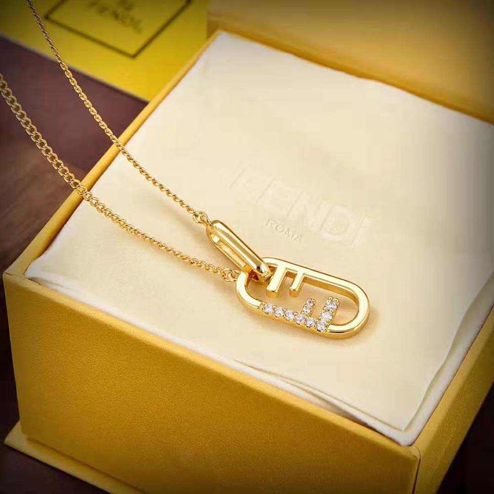 Fendi Women O’Lock Necklace Gold-colored (5)