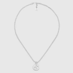 Gucci Unisex Interlocking G Necklace in Silver